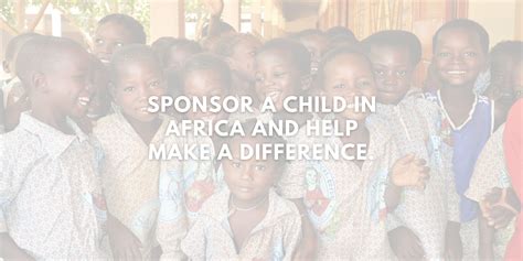 sponsor a child in africa.